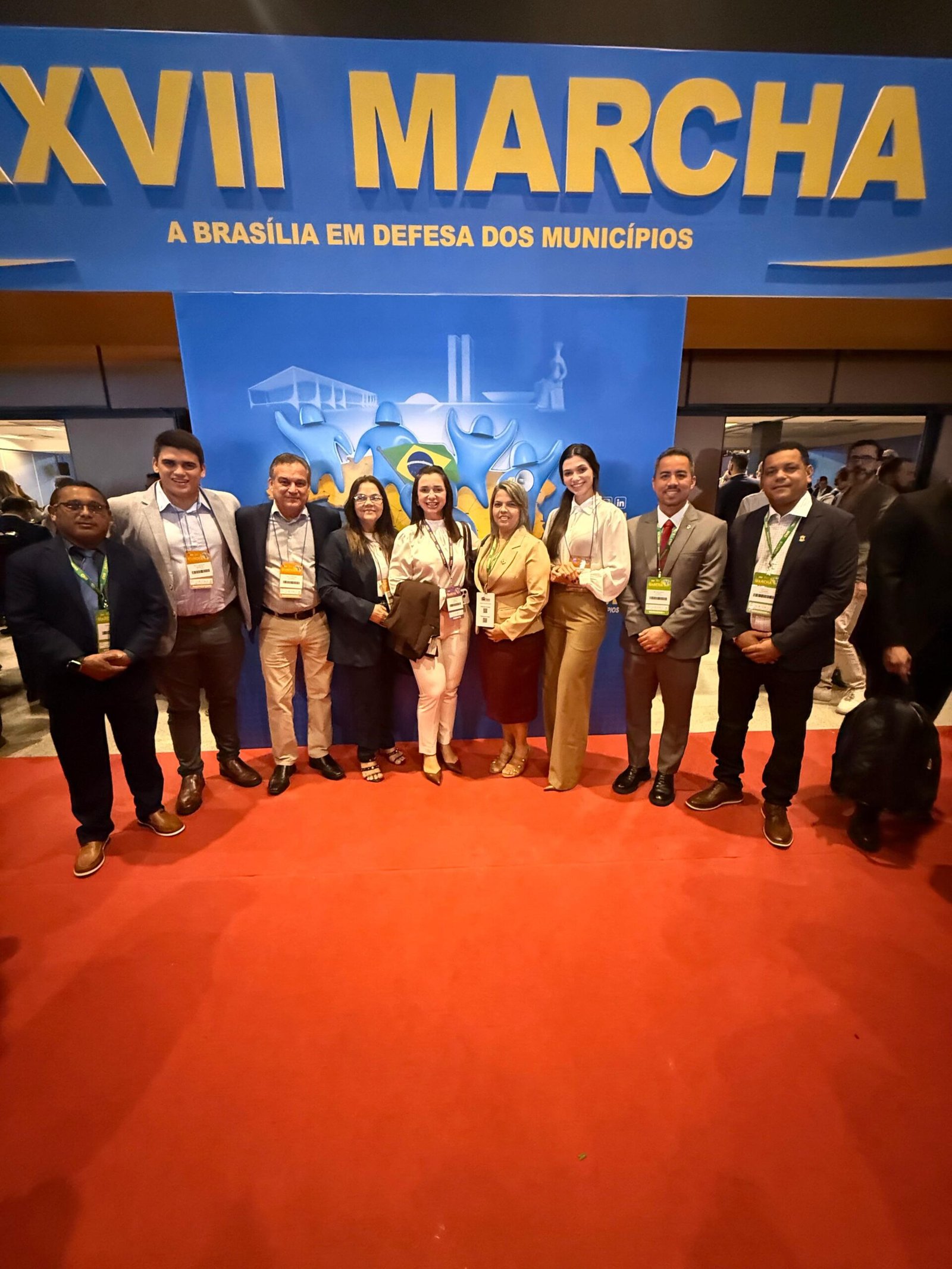 Prefeita Rita do Araçá e secretários participam da XXVII Marcha a Brasília em Defesa dos Municípios